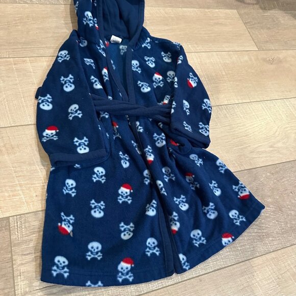 GAP BOYS SANTA SKULL BATH ROBE 2-3 YEARS - Picture 4 of 5